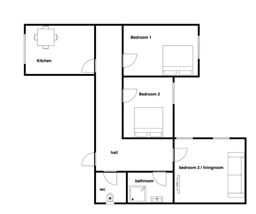 Lacplesa Downtown New 2-Bedroom Apartment Riga Buitenkant foto